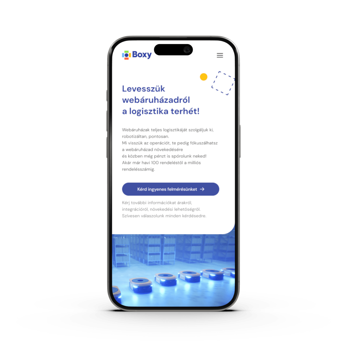 mobile with Boxy screen 1