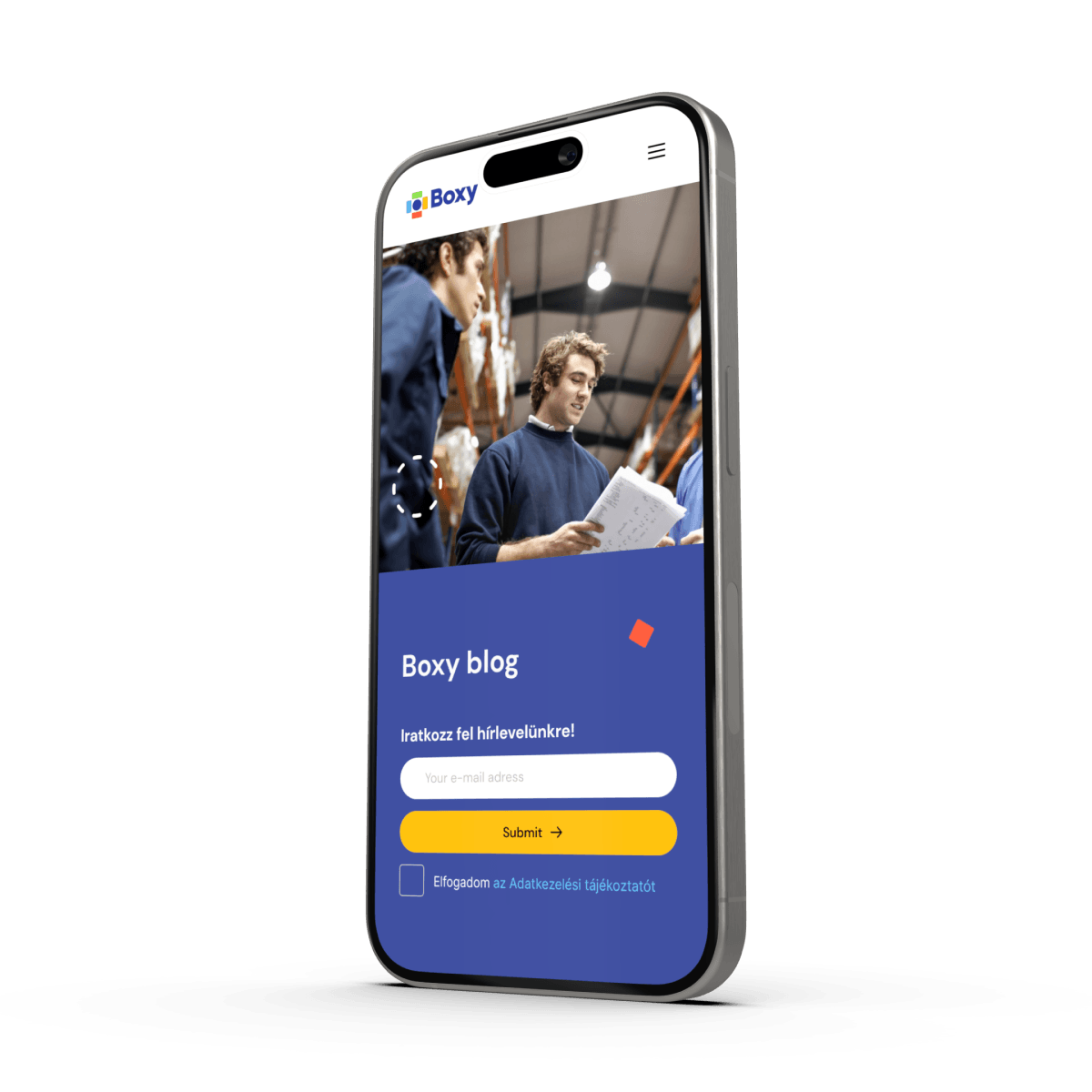 mobile with Boxy screen 2