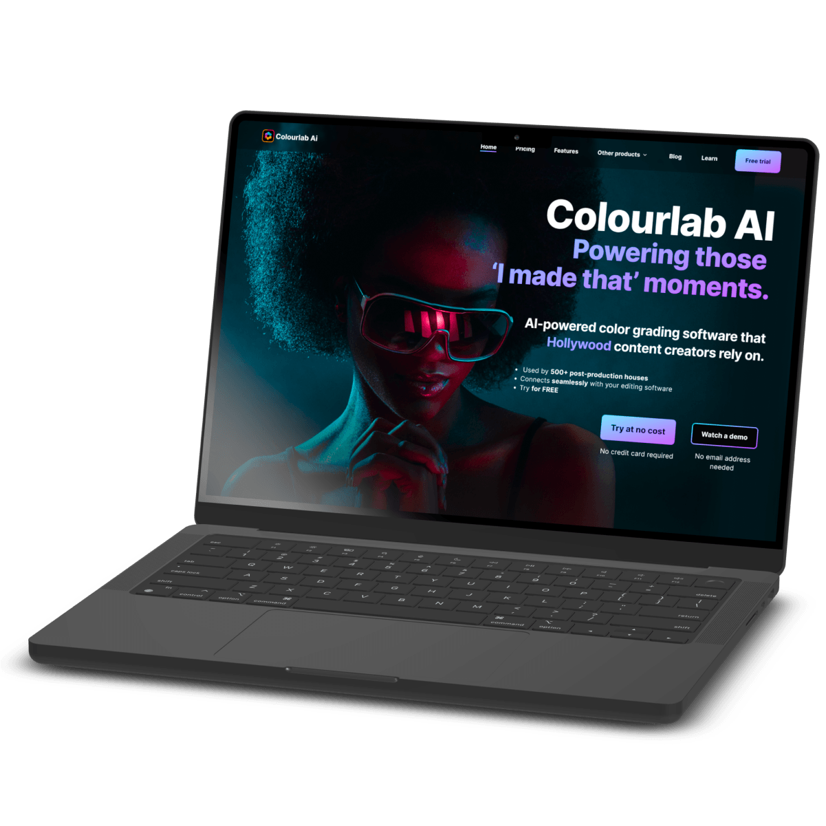 laptop with Colourlab AI screen 1