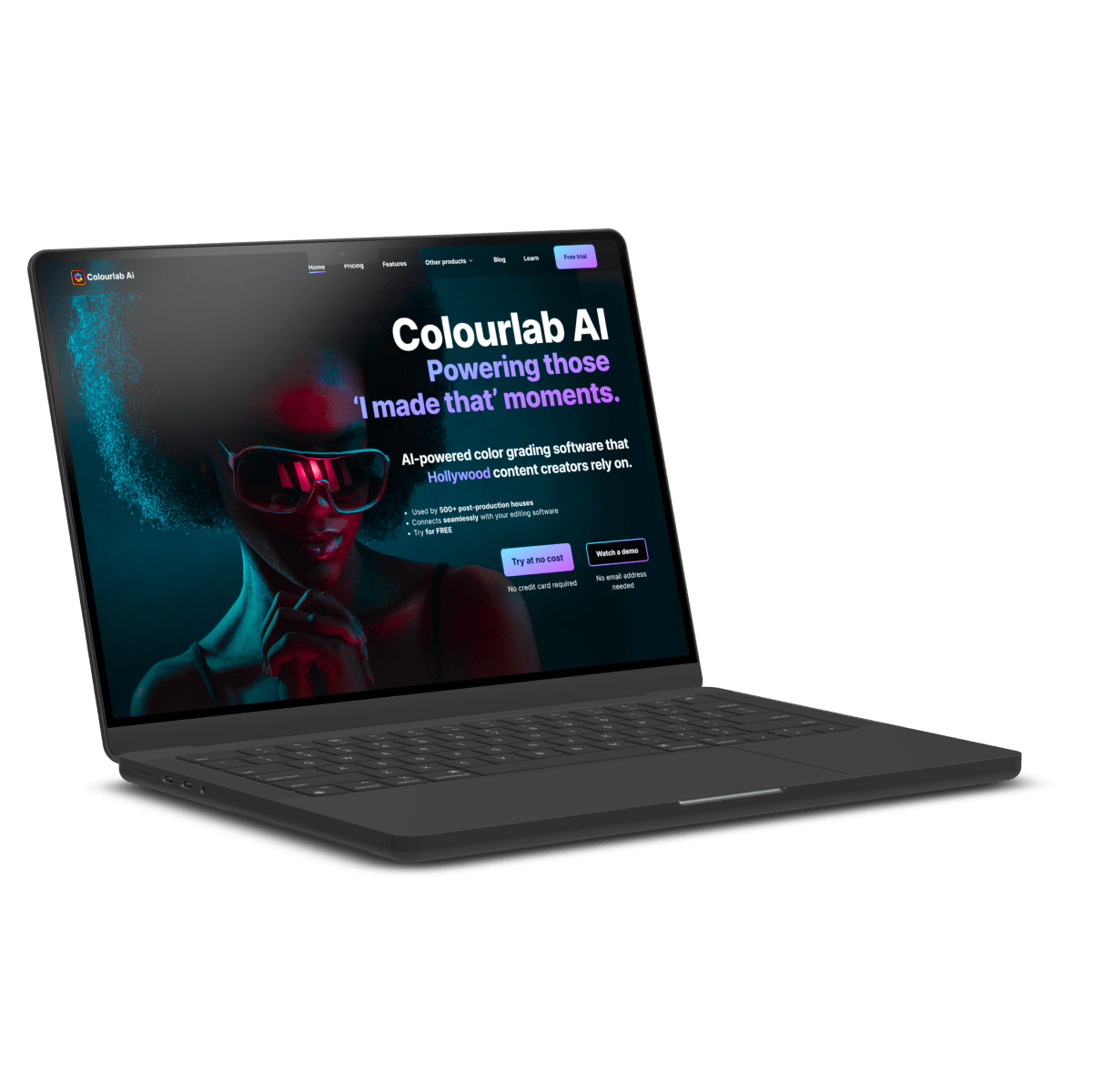 laptop with Colourlab AI screen 2