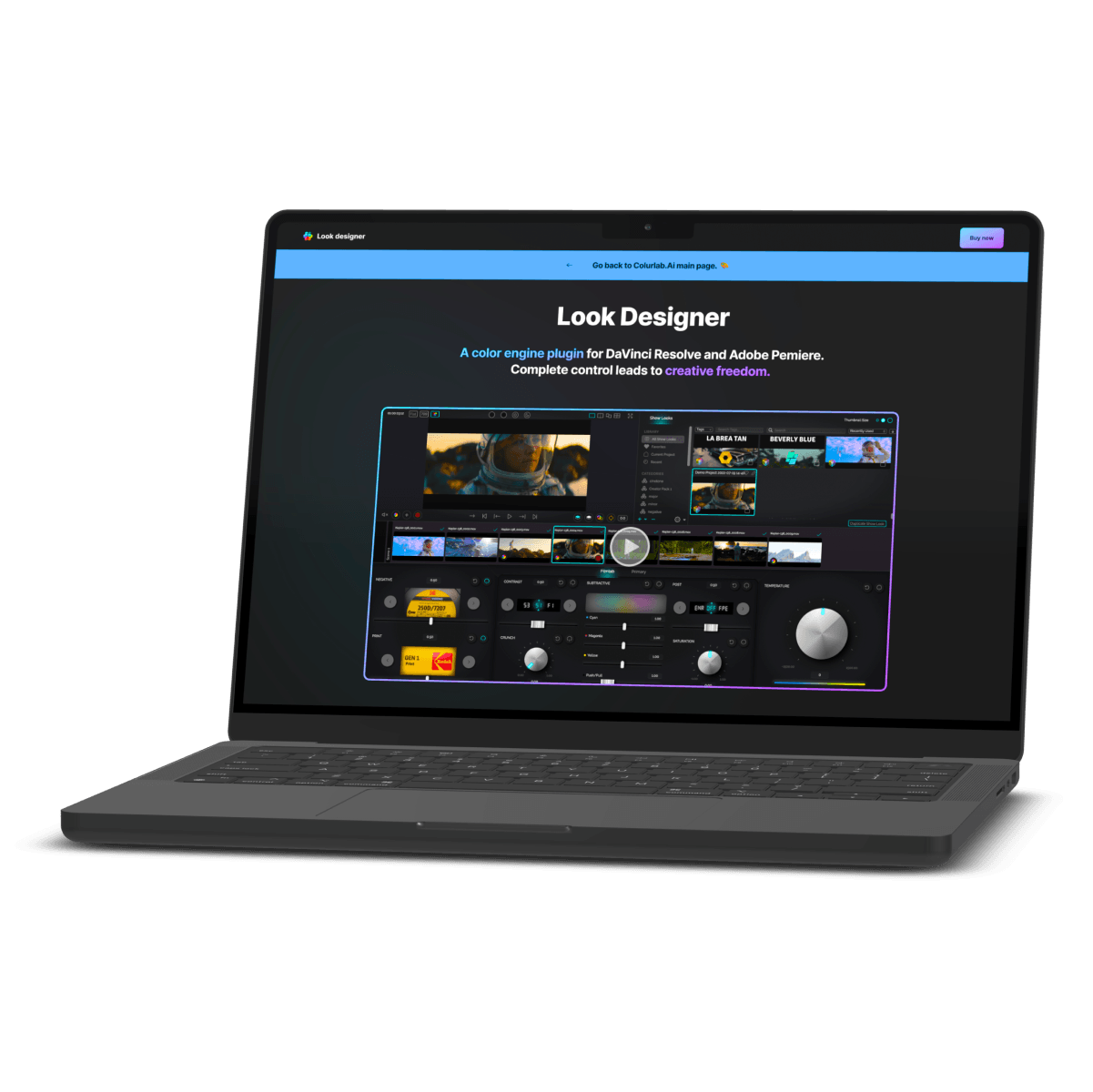 laptop with Colourlab AI screen 4