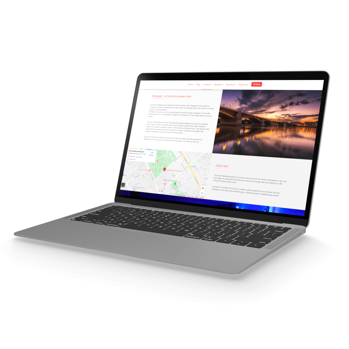 laptop with Euruko 2017 screen 1