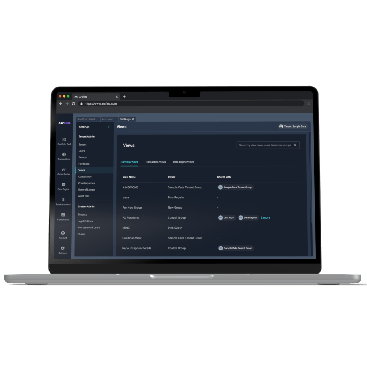 laptop with Fintech Startup screen 3