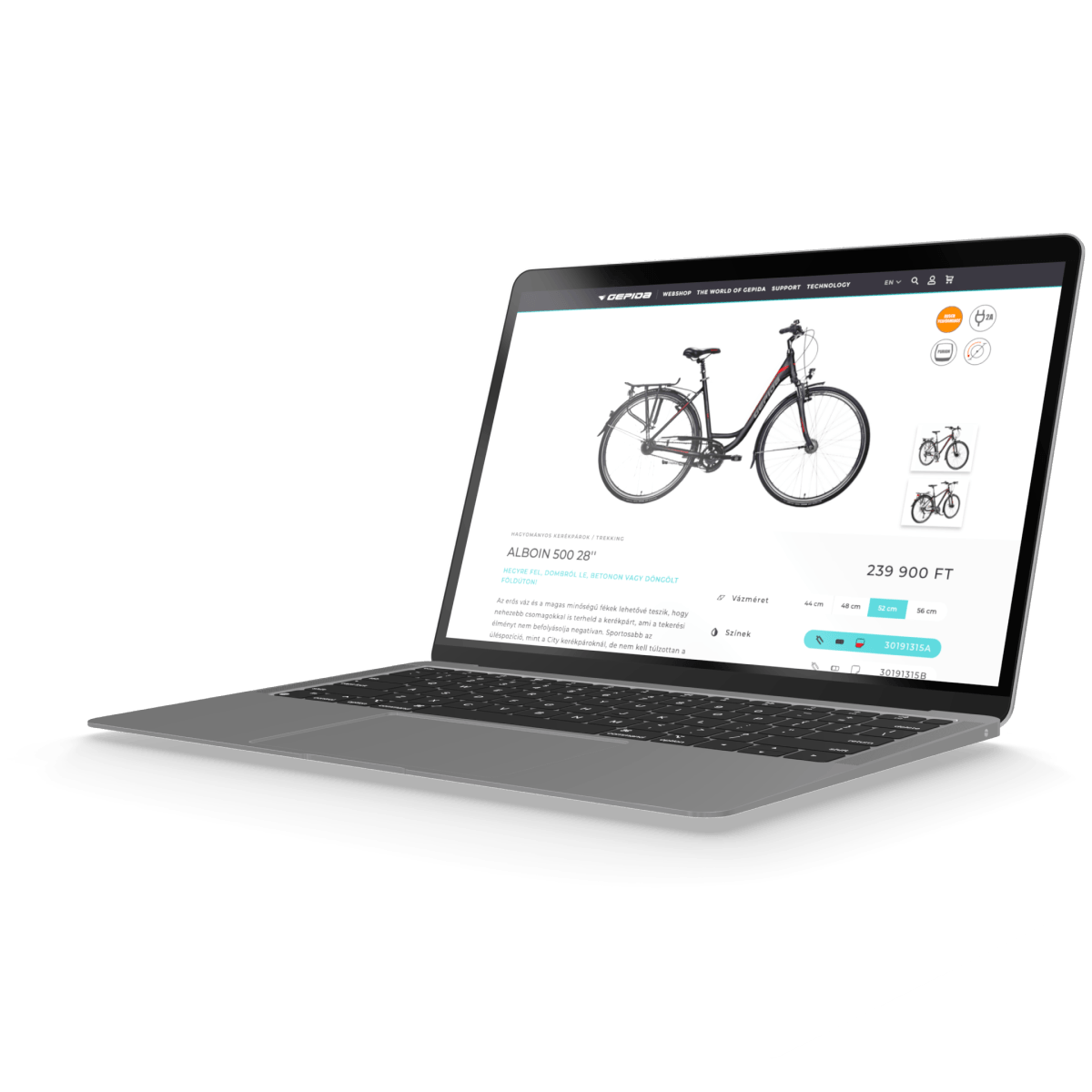 laptop with Gepida screen 4