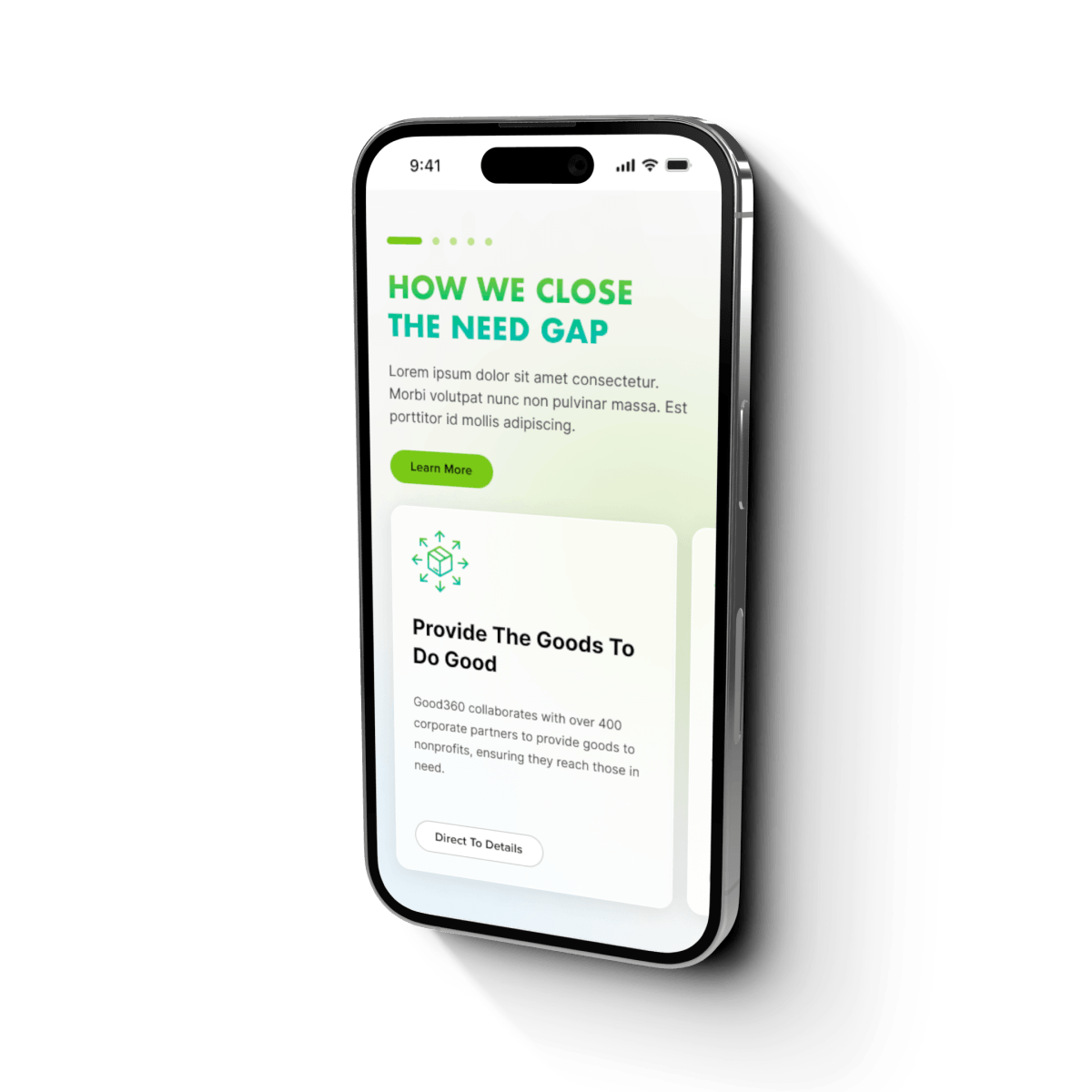 mobile with Good360 screen 1