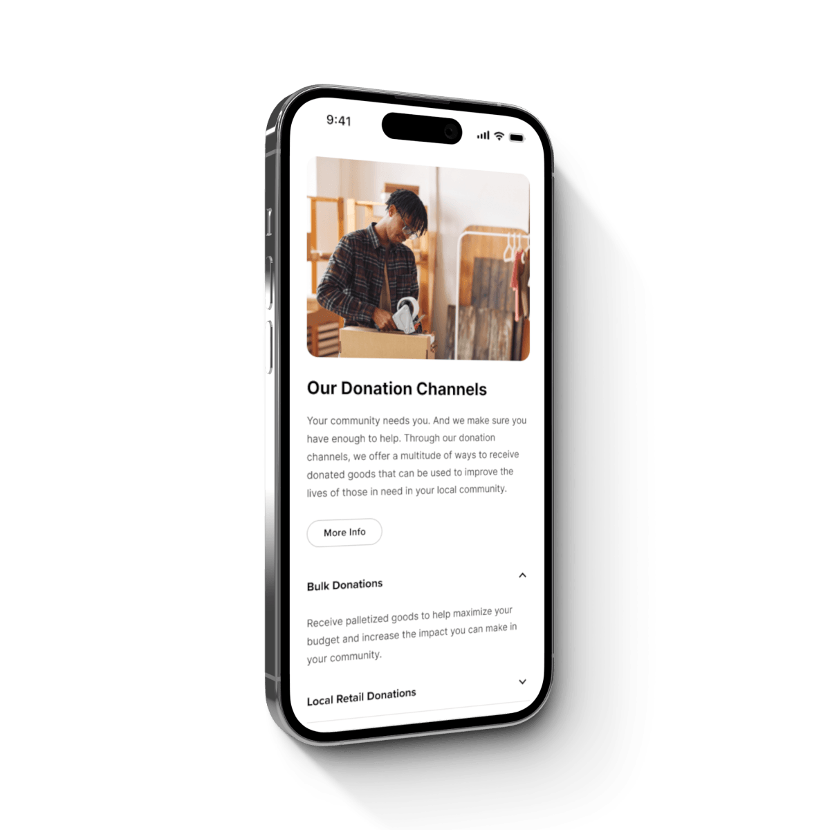 mobile with Good360 screen 3