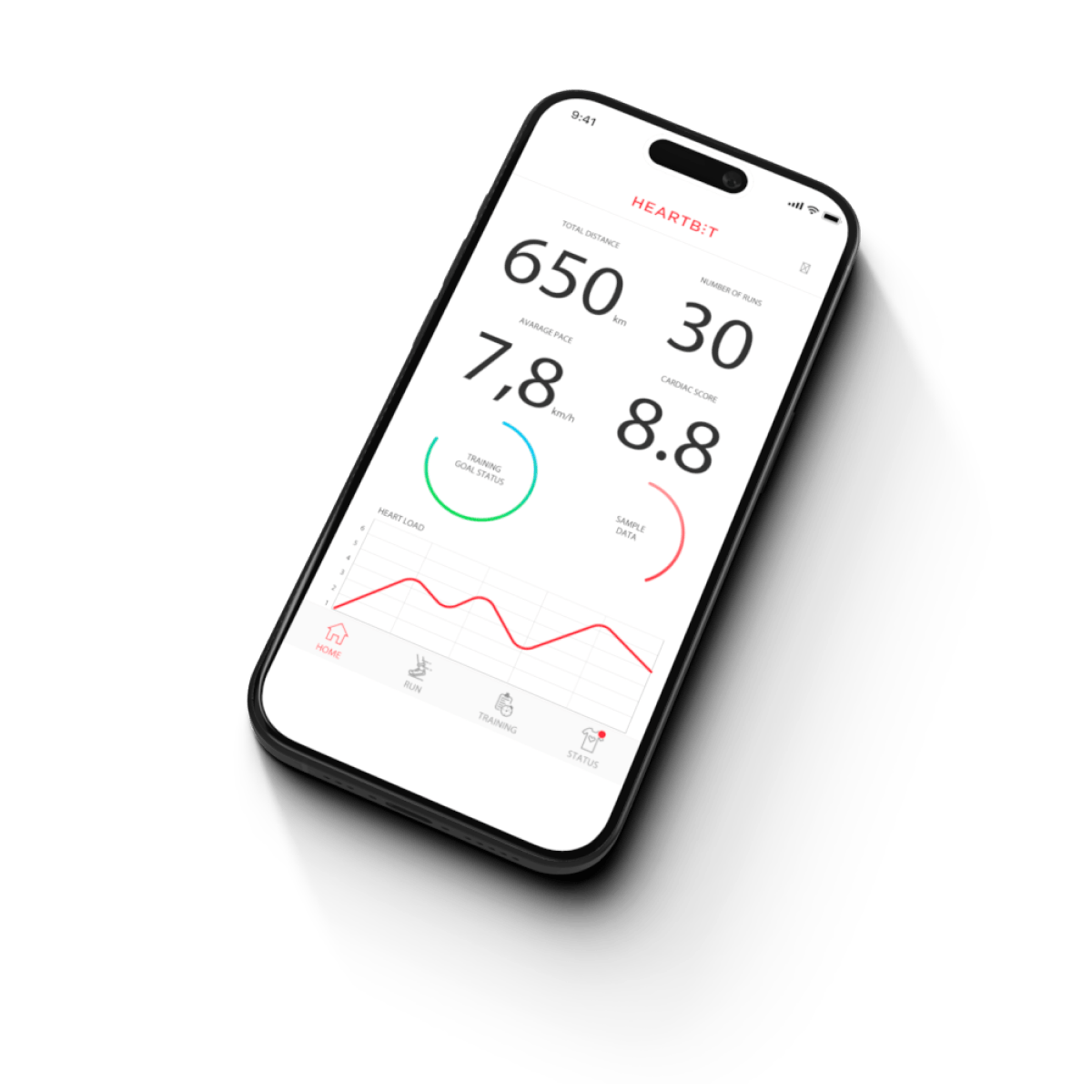 mobile with HeartBit screen 3