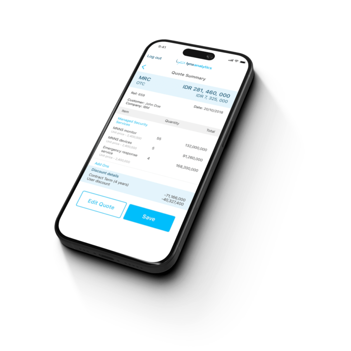 mobile screen with Indosat 1