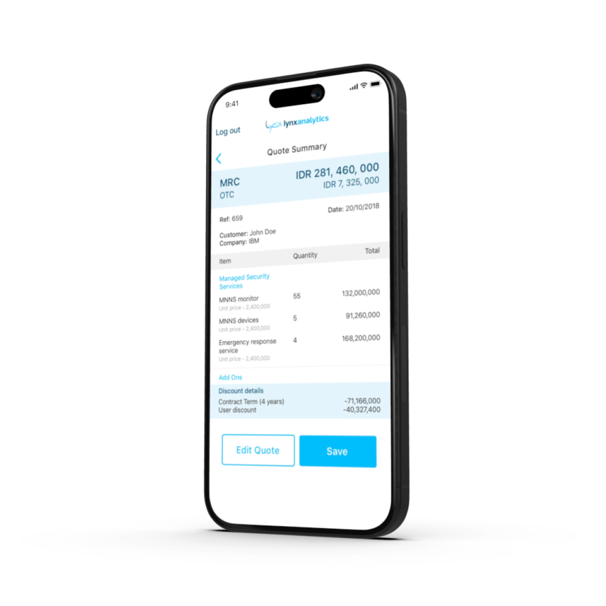 mobile screen with Indosat 4
