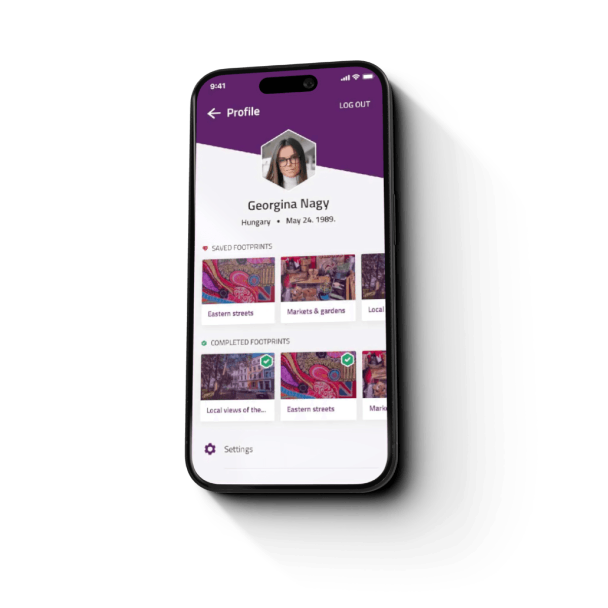 mobile screen with Like Locals 4