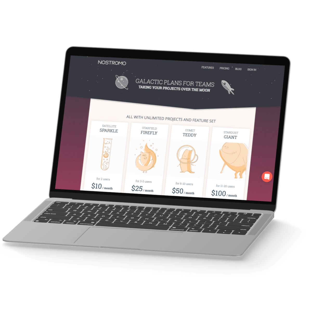 laptop with Nostromo screen 1