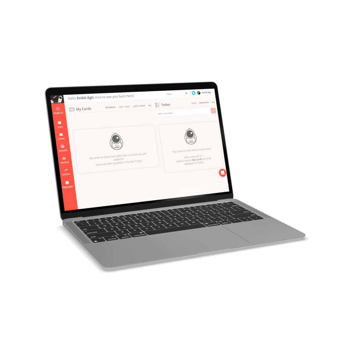 laptop with Nostromo screen 2
