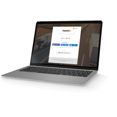 laptop with Truckin screen 1