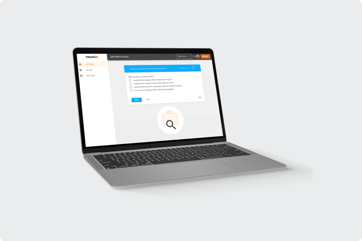 laptop with Truckin screen 2