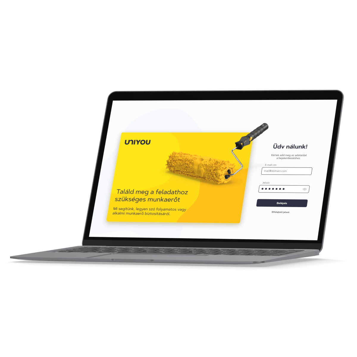 laptop with UNIYOU screen 1