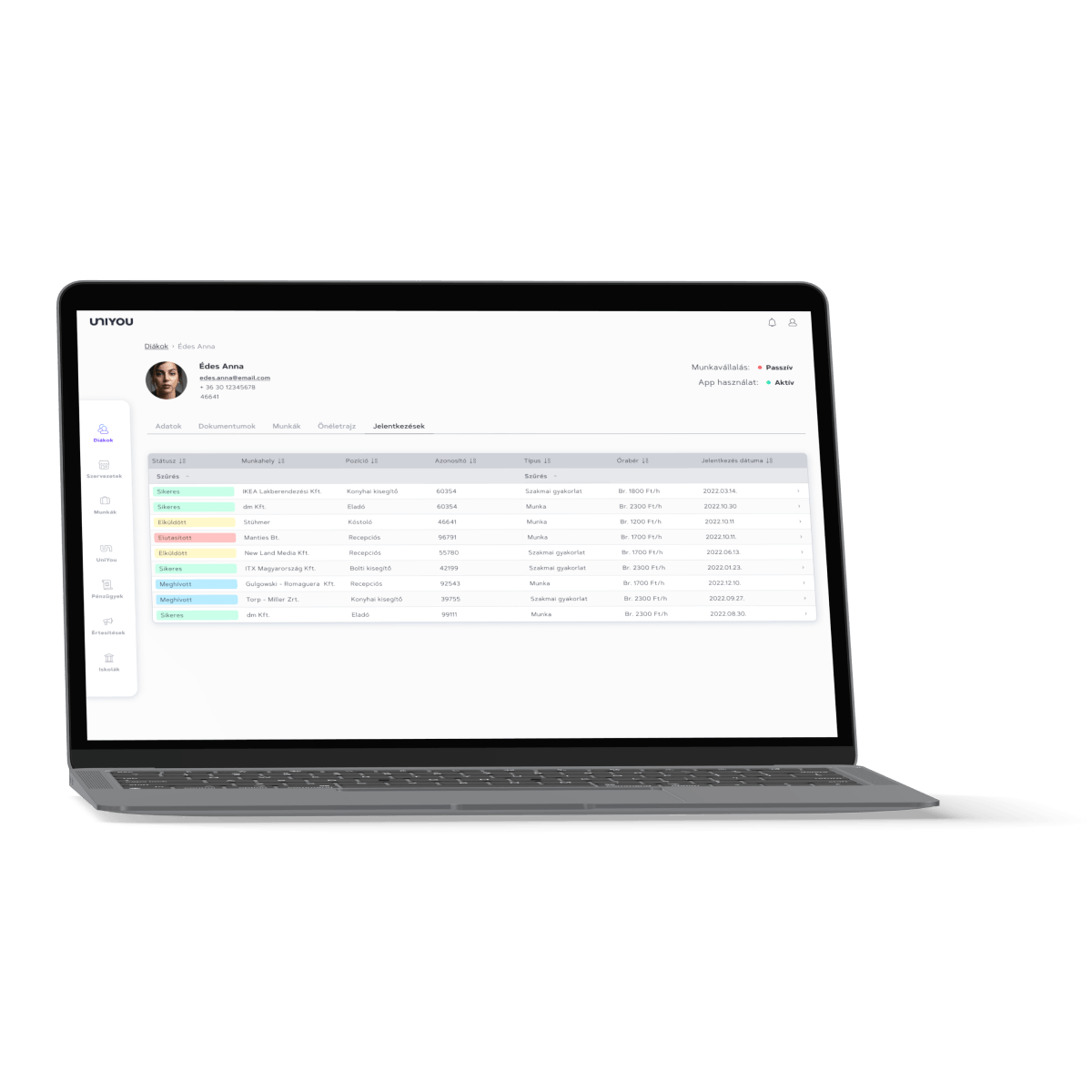 laptop with UNIYOU screen 2