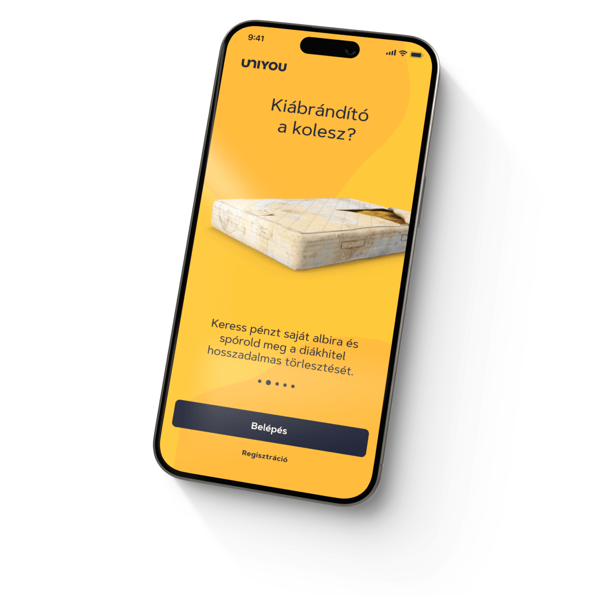 mobile with UNIYOU screen 1