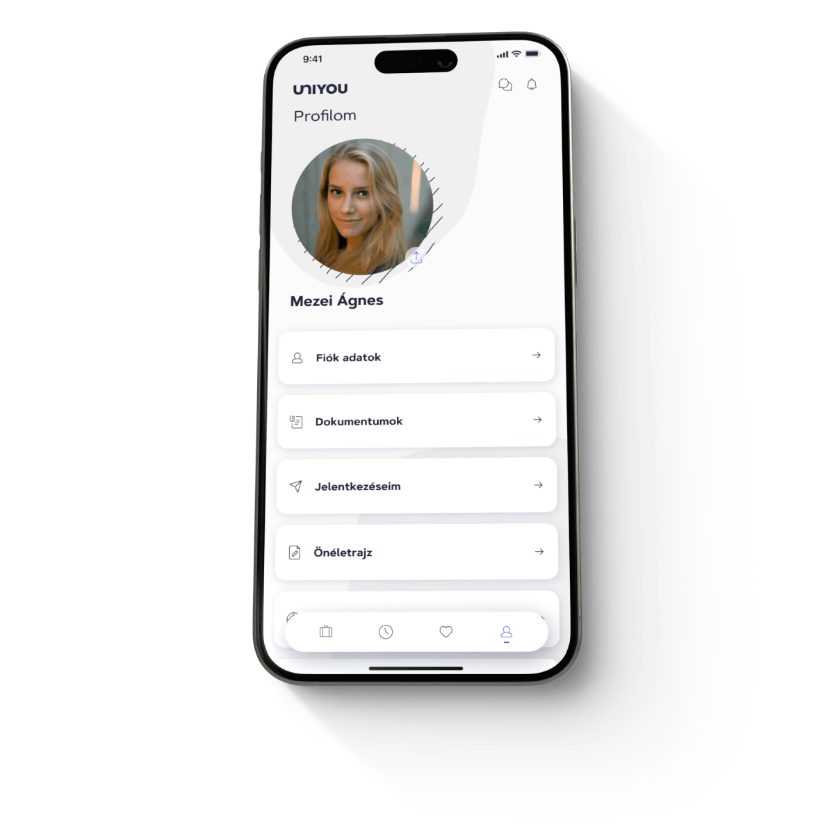 mobile with UNIYOU screen 3