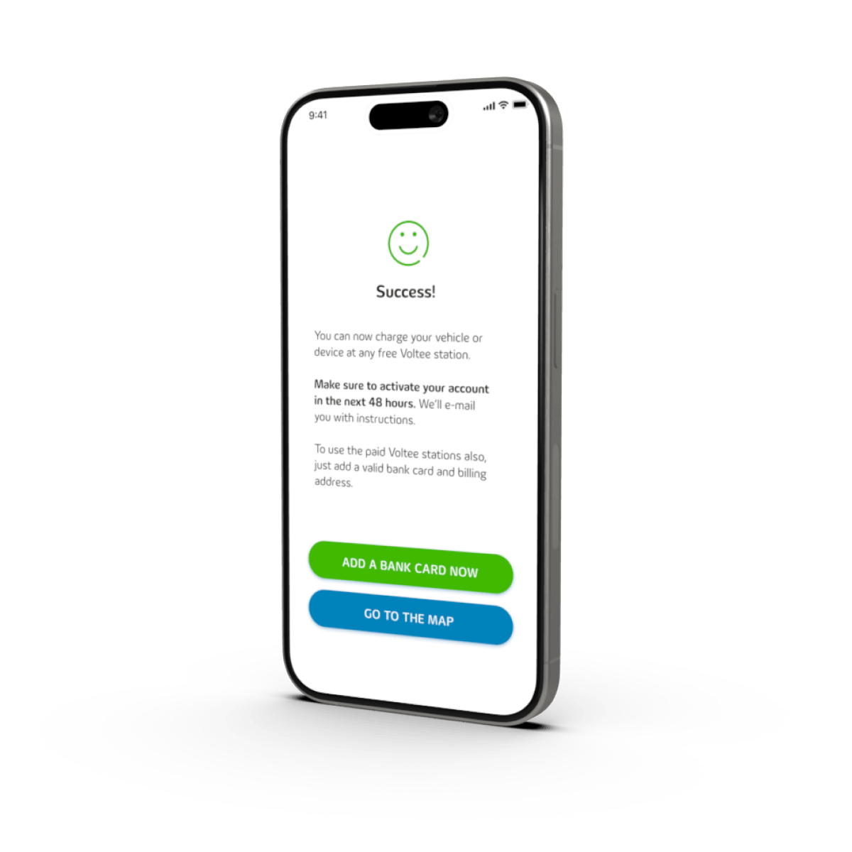 mobile with Voltee screen 4