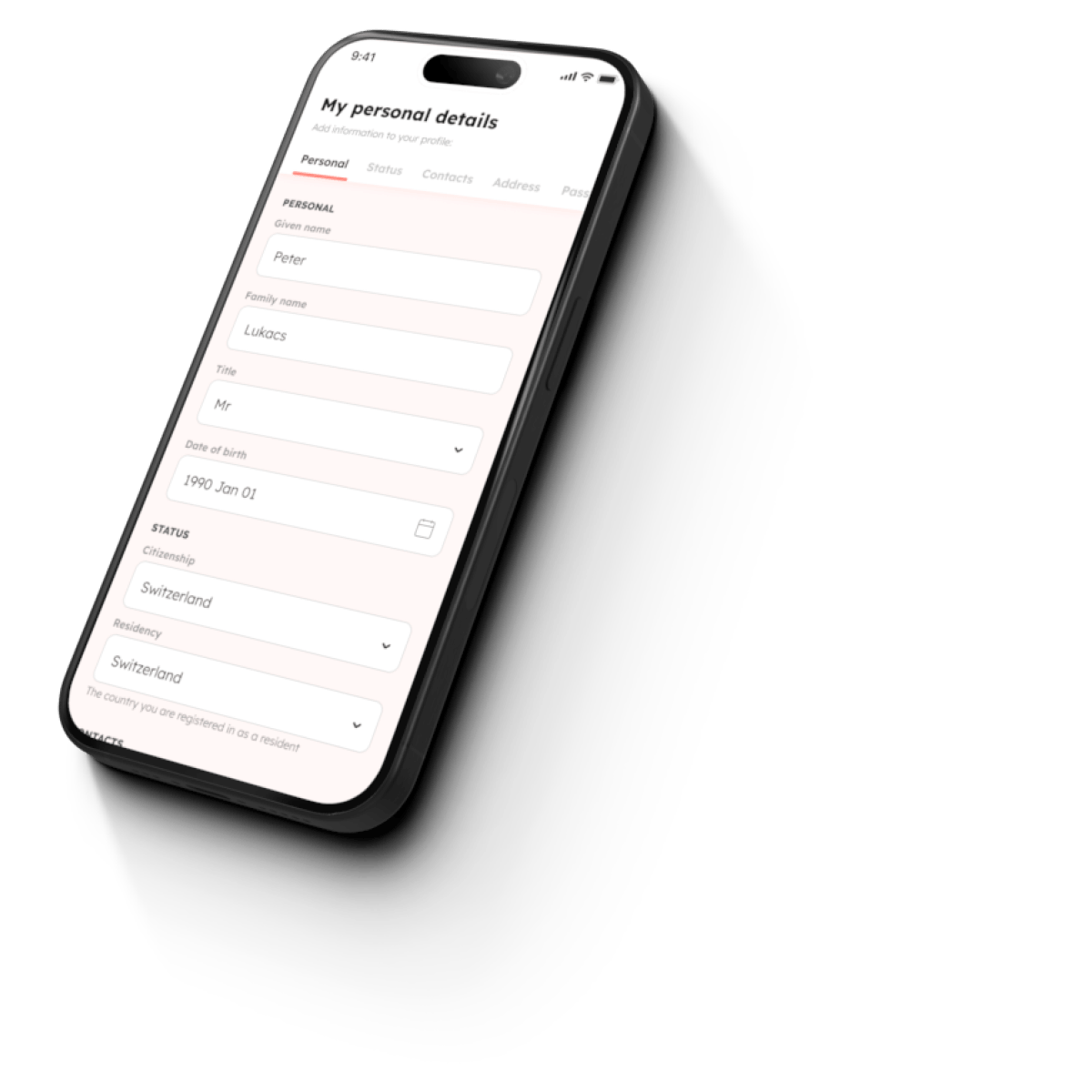 mobile with WIM screen 1