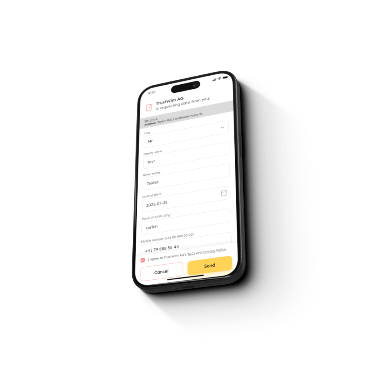 mobile with WIM screen 4