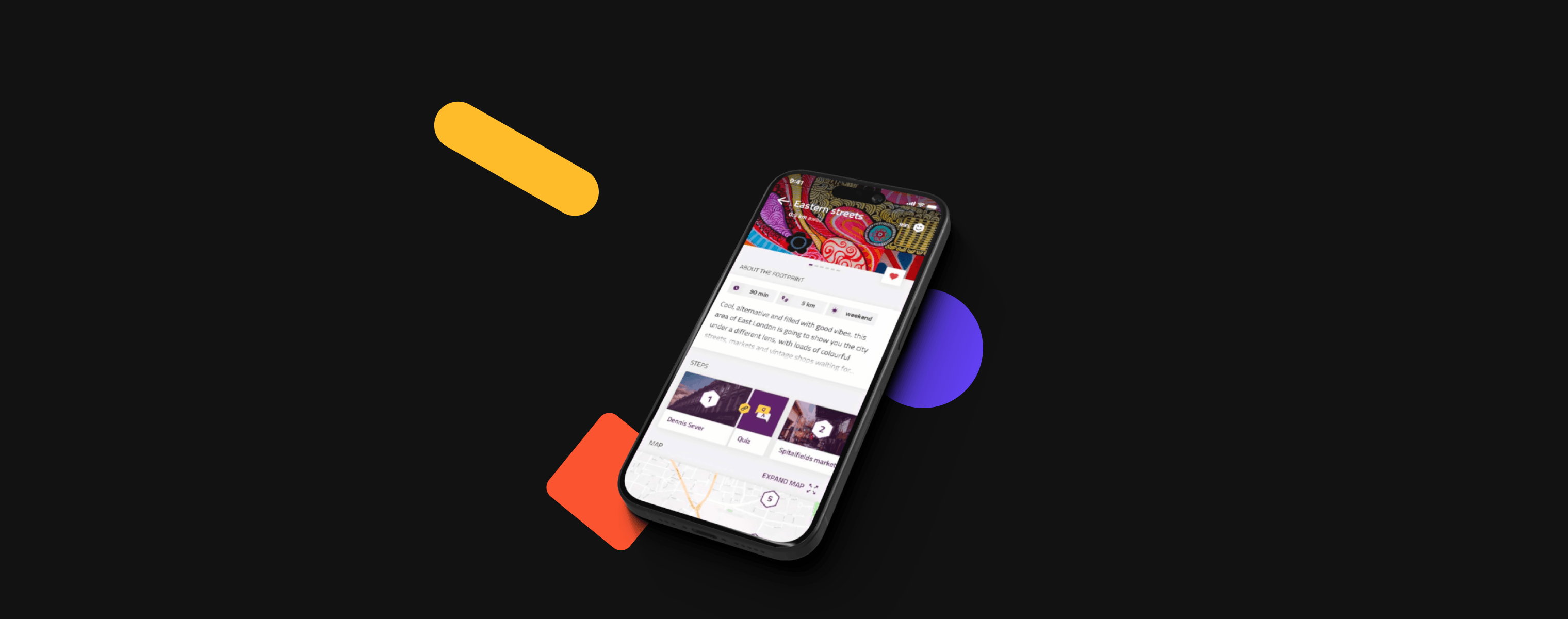 mobile with Like Locals screen