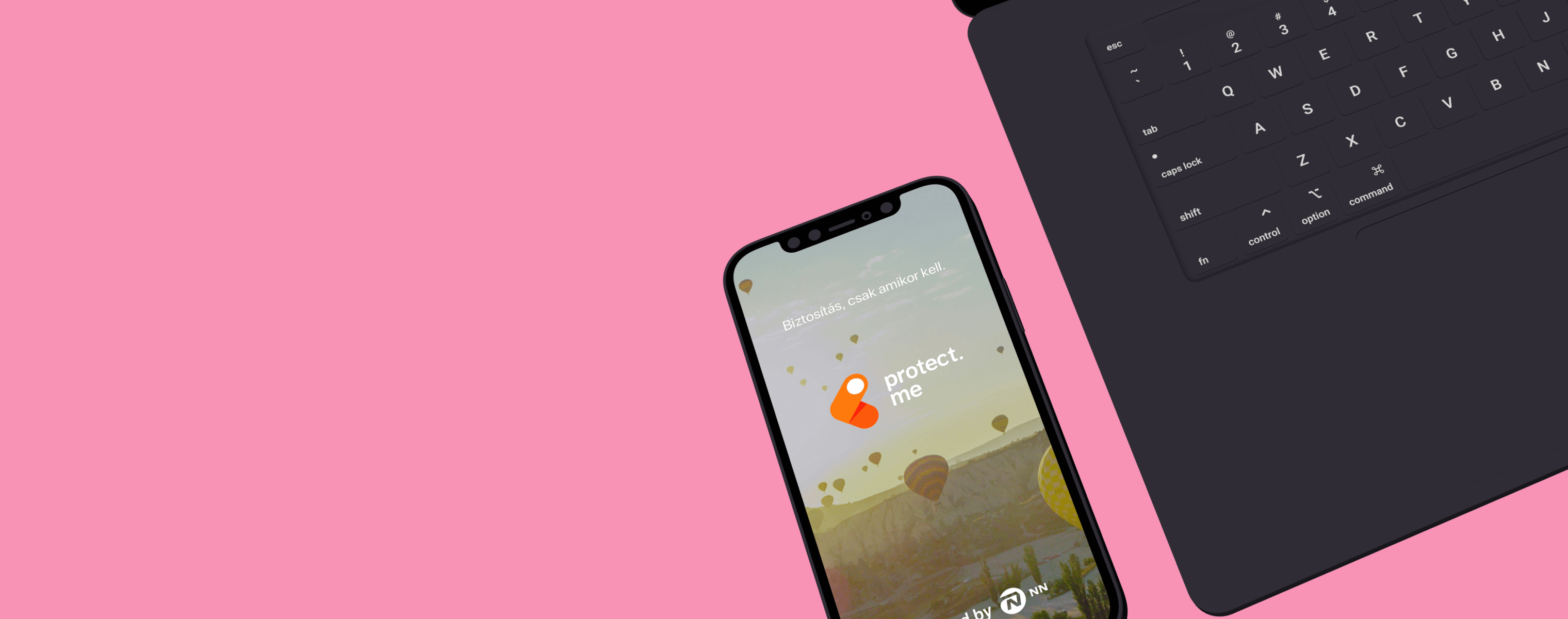 mobile with protect.me screen