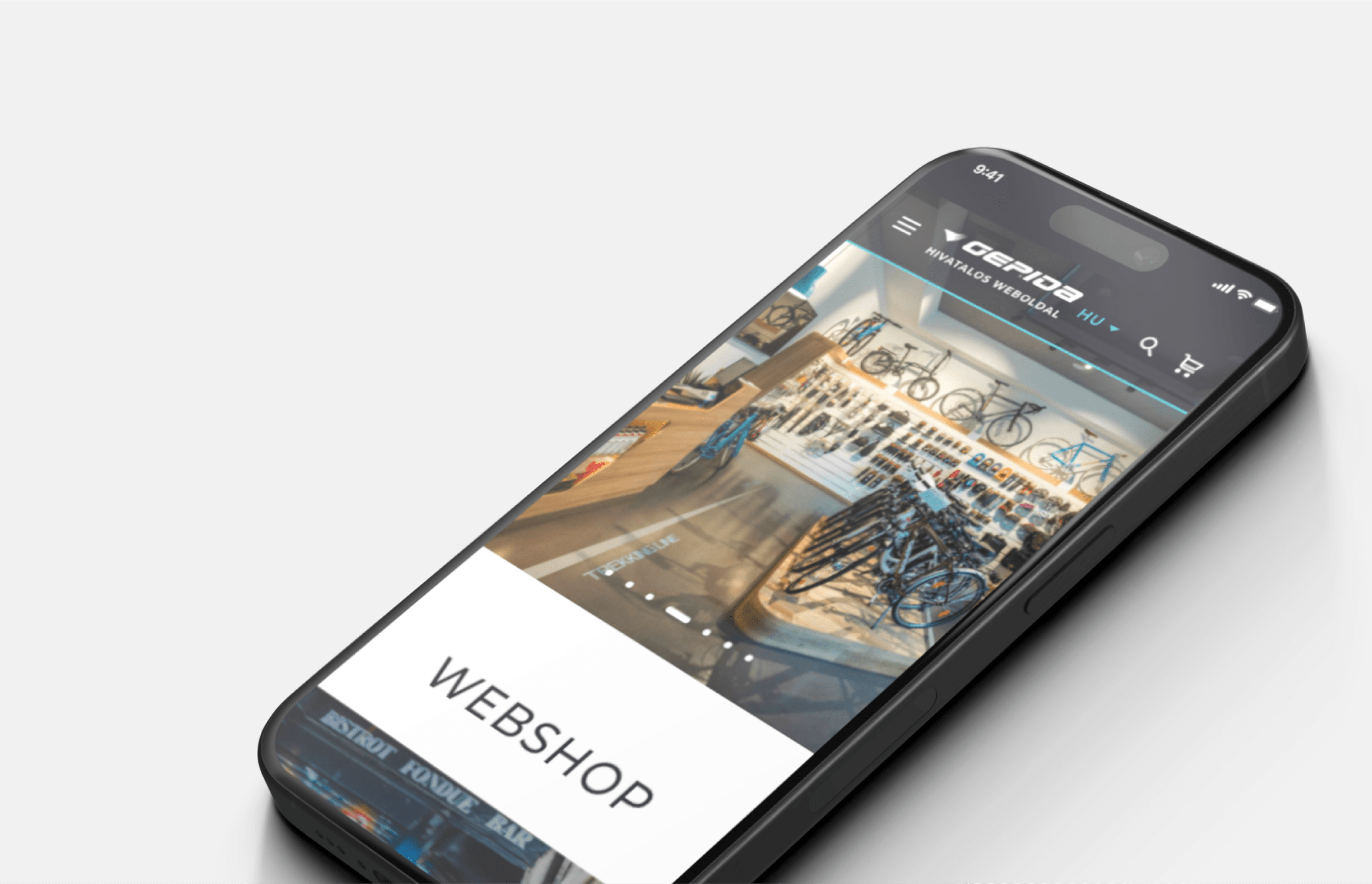 mobile with Gepida screen